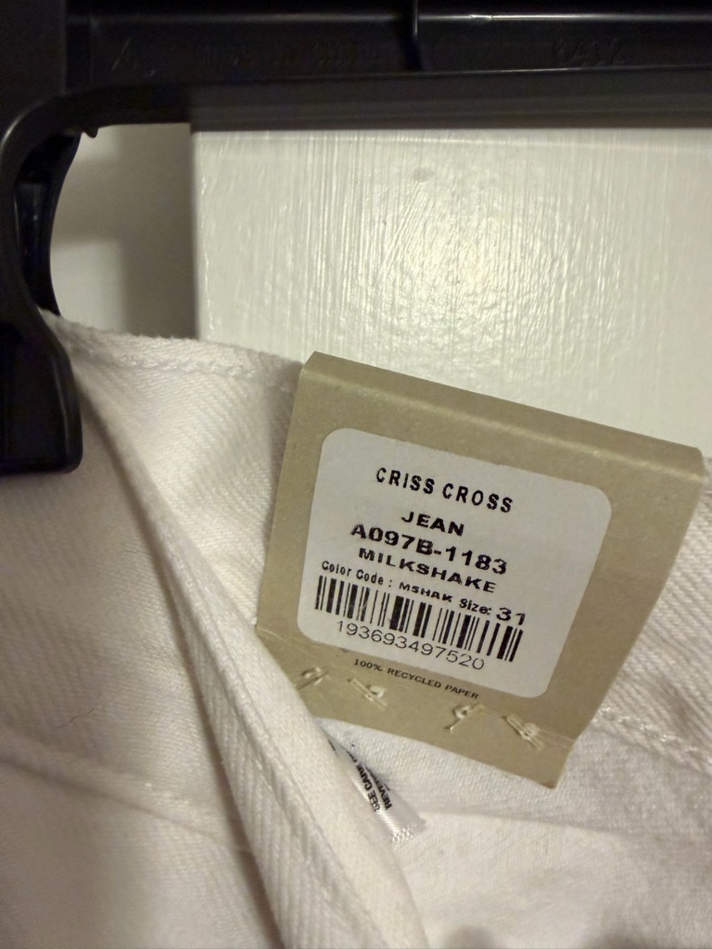 AGOLDE White High-Rise Straight Leg Jeans - Picture 6 of 6